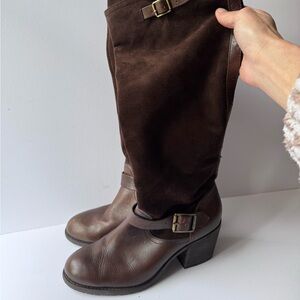 Jessica Simpson Suede Chocolate Brown Knee High Boots